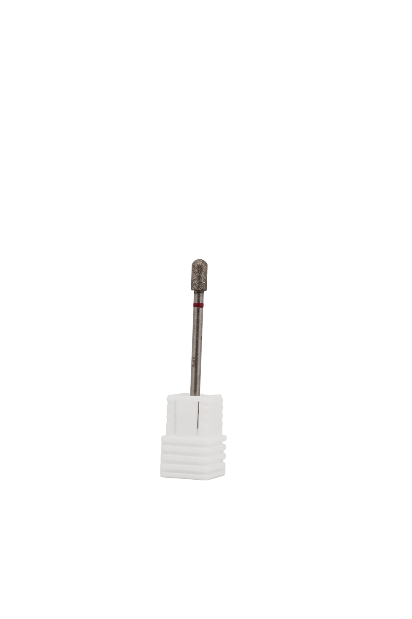 Diamond Nail Drill Bit – Red Ring (Rounded Cylinder)