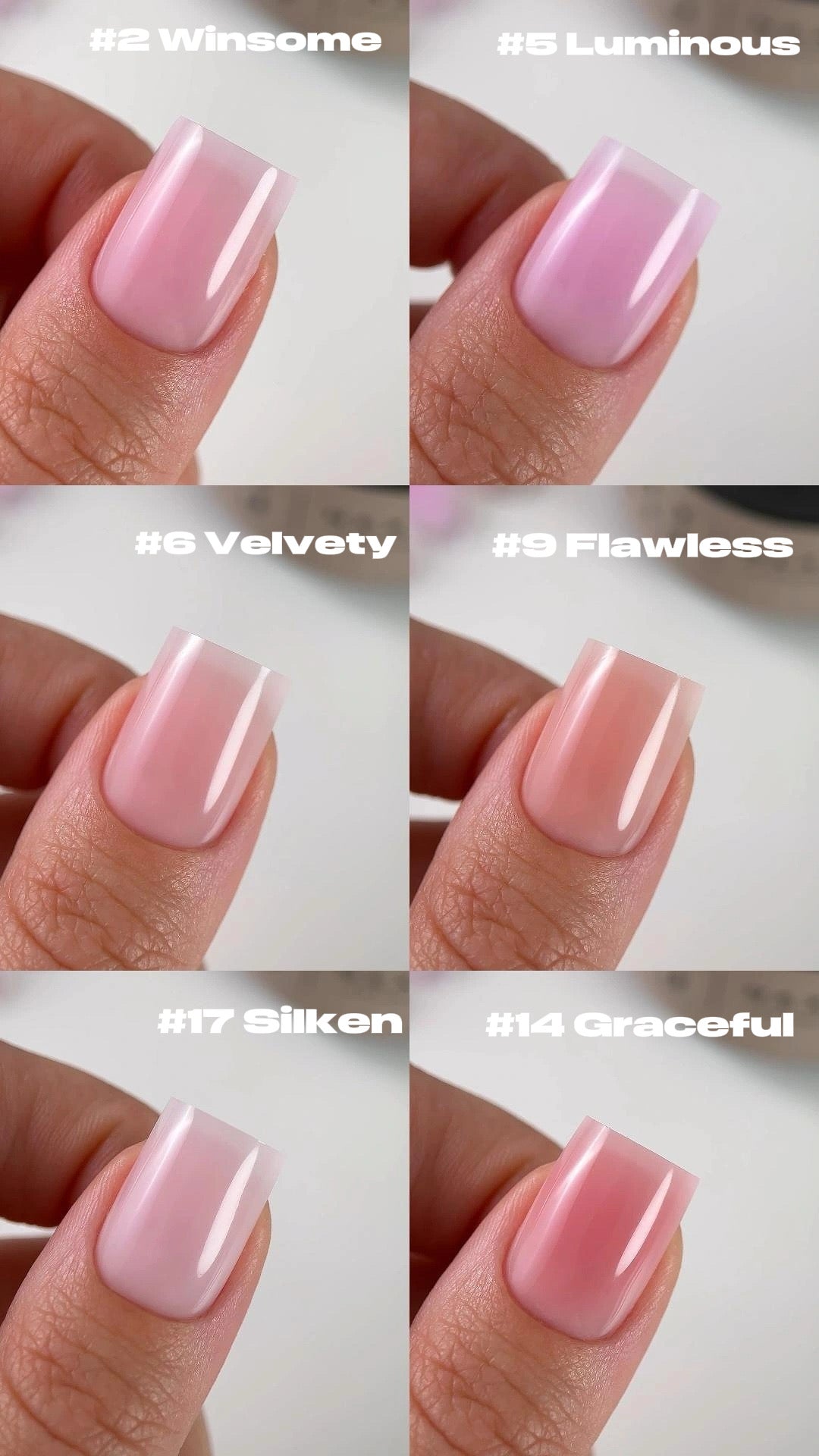 NEXA HARD GEL FULL COLLECTION — 18 SHADES 30ml Beige Jar with a Cap