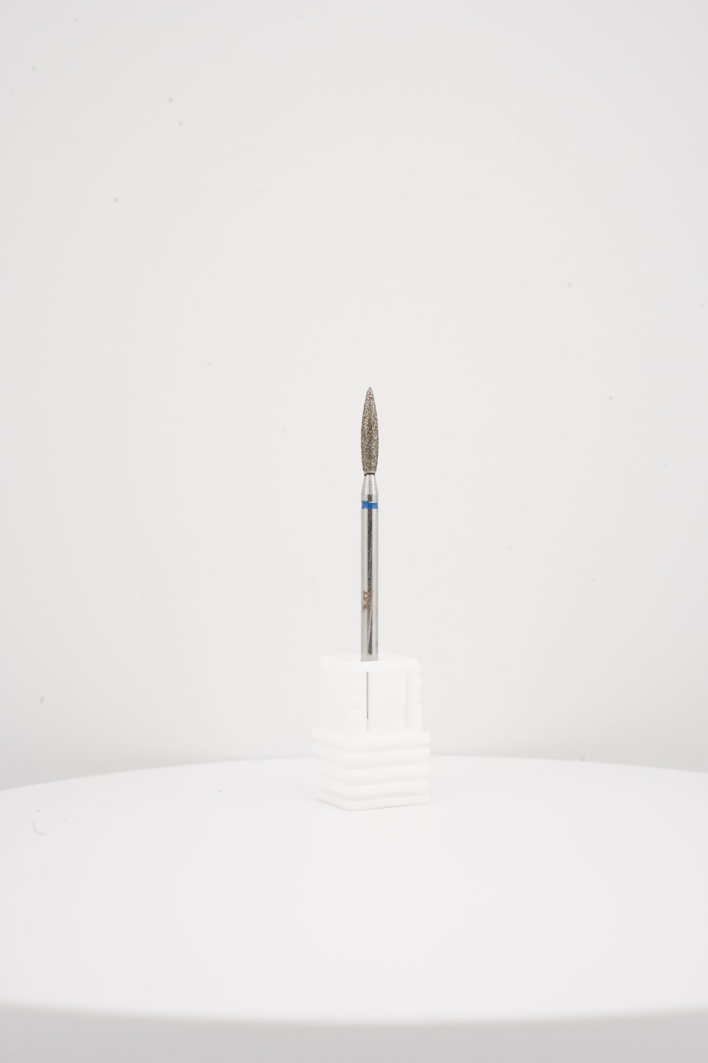 Diamond Nail Drill Bit – Blue Ring (Flame Shape)