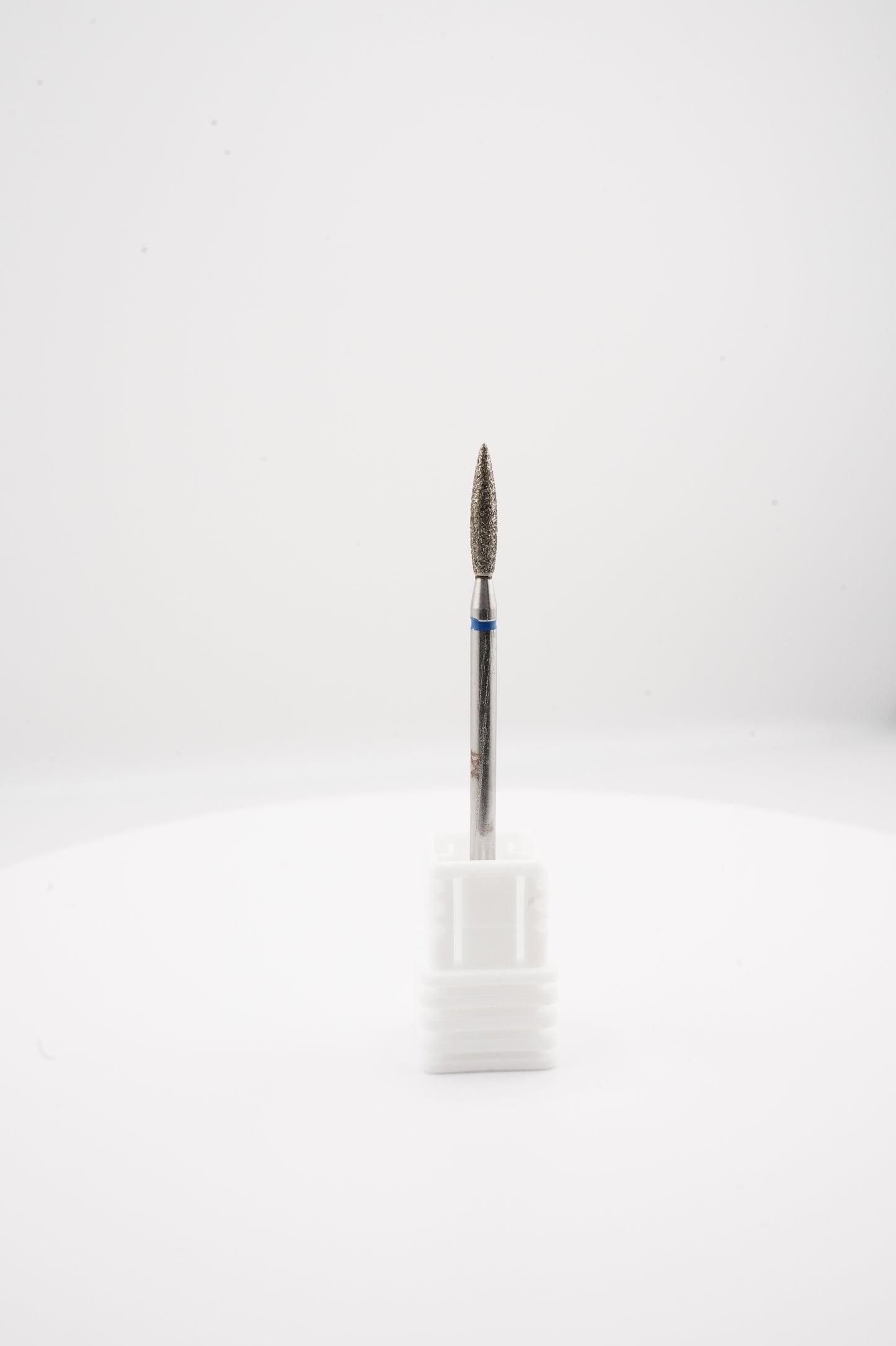 Diamond Nail Drill Bit – Blue Ring (Flame Shape)