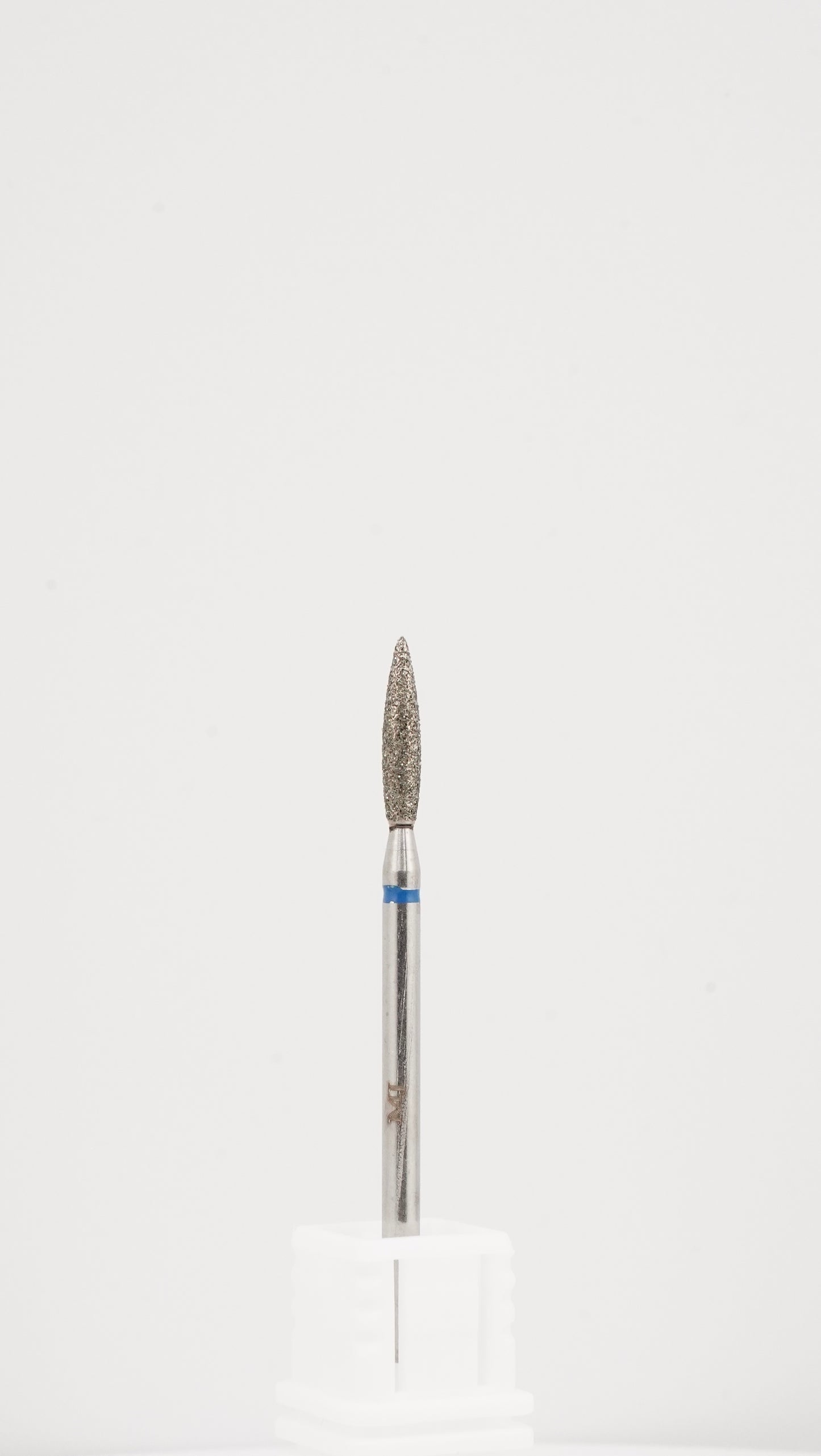 Diamond Nail Drill Bit – Blue Ring (Flame Shape)