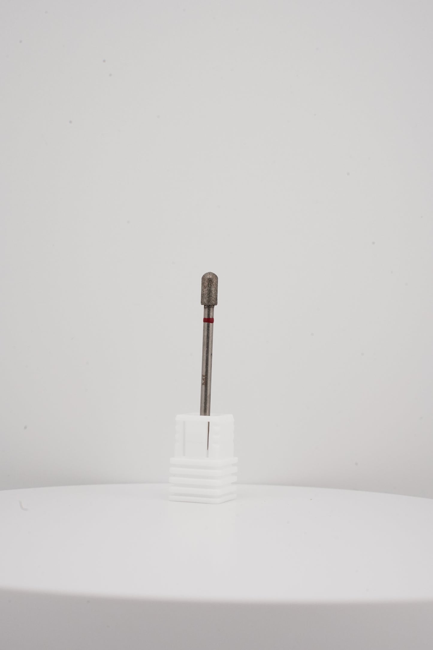 Diamond Nail Drill Bit – Red Ring (Rounded Cylinder)