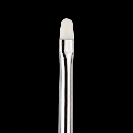 Professional Oval Gel Brush — Short Bristles Synthetic Brush
